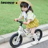 Lecoco Balance Bike Lightweight Toddler Bike för 2-5 år gamla barn Ingen pedal Justerbar sittutbildningscykel Ultra Cool Colors 240304