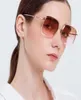 Light Color Women039S Solglasögon Stora fyrkantiga metallben Eyewear UV400 SKYDDSKÖPER SUN Glasögon för att resa Kör4165556