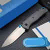 Tactical Knives BM 533-3 Mini Carbon Fiber Folding Knife S90V Black Outdoor Camping Hunting Pocket Tactical EDC Tool 535 KnifeL2403