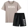 Man Women's Designers Clothes Men's Tracksuits 2024 Fashion Brands BOS Summer Casual Sports T-Shirt Beach Shorts Suit Running Outdoor Short Sleeve Pants Sportswea