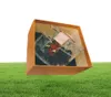 Косметичка Коробка Роскошные дизайнерские гламурные украшения для хранения ювелирных изделий Макияж Прозрачные женские сумки из оргстекла Блестящий металлический орнамент8933399