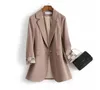 Wiosenna jesień mody Blazer Business Business Kombinezon Kobiet Work Office Casual Blazer Women Coats Kurtka