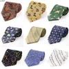 Designer Tie Hot Sprzedaż Jedwabny wzór zwierząt Wydrukowane 10 cm poszerzone czyste biznesowe męskie {kategoria}