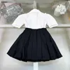 Luxo Princess Dress Summer Summer Baby Tracksuits Tamanho 110-160 cm Crianças de grife