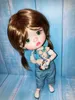 In voorraad 1/6 26 cm qianqian yuanbao BJD sd Pop Grote Hoofd Hars Materiaal DIY Accessoires Kind Speelgoed Meisje gift 240304