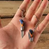 Taktiska knivar Portable Pocket Knife Keychain Foldning Rostfritt stål Unboxing Knife Small Blade Pendant Keyring Outdoor Car Key Accessory Tooll2403