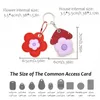 Keychains Protective Case Flower Keychain Funny Cute Creative House Keyring Pendant Fashion PU Key Hanging Accessory