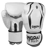 Beschermende uitrusting Groothandel Volwassenen Kinderen Dames/Mannen Bokshandschoenen PU-leer MMA Muay Thai Boxe De Luva Mitts Sanda GYM-apparatuur 8 10 12 6 OZ boks yq240318