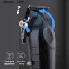 Electric Shavers Kemei professional mens hair clipper adjustable cordless electric hair clipper rechargeable hair clipper Q240318