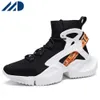 HBP Designer Sem Marca Correndo Esportes Fitness Andando Estilo Elástico hightop Chunky Sapatos Casuais Tênis Para Homens