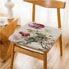 Kudde Ancient Chinese Style Flower Bird Orchid Nordic Printing Meditation Stool Pad Seat Anti-Slip S Home Decor