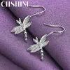 Dangle Earrings Chshine 925スターリングシルバードラゴンフライジルコンドロップ女性ウェディングパーティーファッションチャームジュエリー