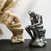 Decorative Figurines Resin Abstract Figure Sculpture Artifact Decoration Thinker Luxury Art Home Material Origin Theme Region Feature