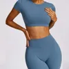 Lu Align Align Lu Lemon Naked Spring New Feel Ensemble de yoga serré pour femmes Vêtements de sport Fiess Costume Soutien-gorge de sport Taille haute Leggings de gymnastique Tenue d'entraînement