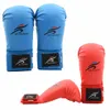 Protective Gear Cheap Karate Sparring Gloves Men Women WKF Training Mitts for Kids Red Blue Boxing MMA Pouching Bag Gloves Taekwondo Hand Gear yq240318