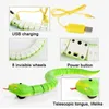 Smart Sensing Interactive Snake Cat Toy Automatic Eletronic Snake Cats Teasering Play USB ricaricabile Pet Kitten Dog Sensor Toy 240309