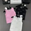 2024 nuove donne rotocalco stampa canotta estiva da donna maglia senza maniche canotta designer gilet sexy ricamo gilet ventilazione tessuto top