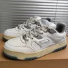 Toppkvalitetsdesigner tränare mode casual män kvinnor platt skor äkta läder andas bekväma sneakers 4 färger med låda