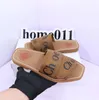 Populaire Deisgners Femmes Sandales Casual Woody Mules Marque Pantoufle Slide Sandale De Plage Mode Dames Lettrage Tissu Extérieur Semelle En Cuir Diapositives Tongs 35-41