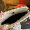 Kadınlar Vintage Tasarımcı Çoklu Pochette Cüzdan Çanta Çantaları Makyaj Telefon Tutucu Altın Metal Zincir Tutamak Matelasse Crossbody Omuz Çantaları OuoDoor Sacoche Sac 20cm