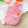 Vestuário para cães Frutas Bolha Fio Bordado Sling Pet Roupas Cool Respirável Colete Primavera Verão Roupas de Cachorrinho XS-XL