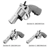 Revolver Soft Bullet Gun 357 19/28/28cm för barns barn Pistol Toy Simulated Ejektion Child Soft Bullet Toy Guns Modell2403