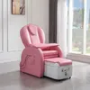 Hot Sale Led Light Modern Luxury Electric Foot Spa Pipeless Salon Chair Whirlpool Manicure Pink Pedicure Chair