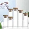 Bottles 10X 12-110ml Tube Glass Jars Sealed Bottle Biscuits Snacks Storage Jar Dining Kitchen Food Sugar Coffee Bean Container Decor