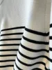 Women's Sweaters Sweater 2024 Stripes O-Neck Loose Casual Versatile Long Sleeve Jumper