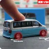 Modellini di auto 1/64 Volkswagen T6 Multivan MPV Van modello in miniatura 1/64 Ruote libere Toy Car Veicolo pressofuso in lega Collezione regalo per ragazzi KidL2403