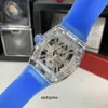 高級メンズメカニカルウォッチリチャミルズビジネスレジャーRM12-01マニュアルツアービヨンスノーガラスケーステープファッションメンスイスムーブメント腕時計