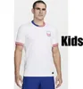 2024 2025 Pulisic Soccer Jerseys Aaronson Dest Weah Acosta McKennie 24 25 Ferreira Reyna Morgan Usas Shirt Rapinoe Dunn Football Shirt Men Kids Kit Sets