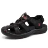 Sandalen Lufuma merk echte lederen mannen schoenen zomer nieuwe grote grootte sandalen sandalen mannen sandalen mode sandalen slippers groot formaat 3847