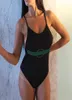 Costume da bagno donna intero sexy bikini da spiaggia costume da bagno diviso estivo lettera di moda stampata tracolla sottile stile bikini da donna 22671832