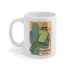 Mugs HOWDY FROG COWBOY Mug Ceramic Cup Gifts 11oz