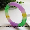 Bangle 2024 Natural Real Jade Bangles Three Color Quartz Armband Ge en flickvän smycken