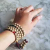 Strand Bro655 Buddhism 108x8mm Silk Bodhi Prayer Beads Mala Natural Necklace