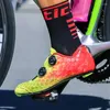 Chaussures de cyclisme Santic hommes fibre de carbone vélo de route respirant autobloquant 2024 PRO course équipe vélo athlétique