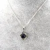 Anhänger-Halsketten, modischer Halbedelstein-Schmuck, schwarzer Achat, klassische Onyx-Frauen-Halskette