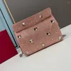 Shoulder Bags Imitation Crystal Women's Handbag Fashion Rivet Single Chain Crossbody Bag Set With Diamond