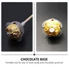 Boîte à chocolat transparente pour fleurs décoratives, 50 pièces, emballages de truffes, étui de Support de fleurs de bonbons, emballage de Support