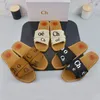 Designer Slippers Women Slippers Fashion Luxury Floral Slippers Leather Rubber Flat Sandals Summer Slippers