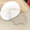 Chains ASHIQI Natural Freshwater Pearl 925 Silver Bead Necklace Fine Jewelry For Girls Party Gifts Trendy