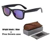 Clássico masculino feminino óculos de sol marca designer óculos de sol unisex masculino oculos 8 cores para escolher com casos brwon9090655