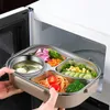 304 Stainless Steel Compartment insulated lunch box Students Office worker Sealed Bento Box microwave Heating food container 240304