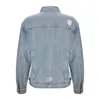 Damesjassen Denim Distressed Jean Jacket met gescheurde gaten Modieus Casual Water Wash Turn Down Kraag Outerwears