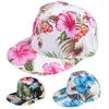 Flower Snapback Hat Cap Floral Print Baseball Cap 3 Colors 278p