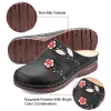 Sandals Women Clogs Sandals Wearresistant Nonslip Soles Ladies Comfort Closed Toe Wedges Platform Shoes Soft Breathable Flower Slipper