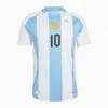 The new 1: 1Aargentina 3 Star Soccer Jerseys2425 CommemoTive Fans Player Version Messis Mac Allister Dybala Di Maria Martinez de Paul Maradona Childs Kit Men shirt