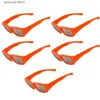 Sunglasses 5Pcs Sun Eclipse Glasses Safety Sun Observation Paper Glasses Certification Sun Eclipse Glasses Neutral Sunglasses Y240318